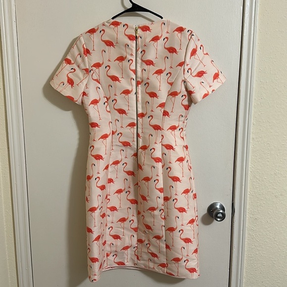 EUC Kate Spade Flamingo Shift Dress Short Sleeve - Picture 7 of 7